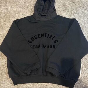 Black ESSENTIALS Hoodie